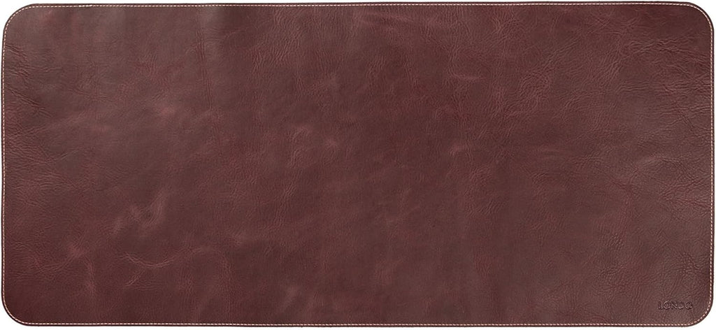 Top Grain Leather Extended Mouse Pad – Large Desk Mat for Office & Gaming, Smooth Writing Surface, Non-Slip Base, Durable & Stylish Workspace Accessory