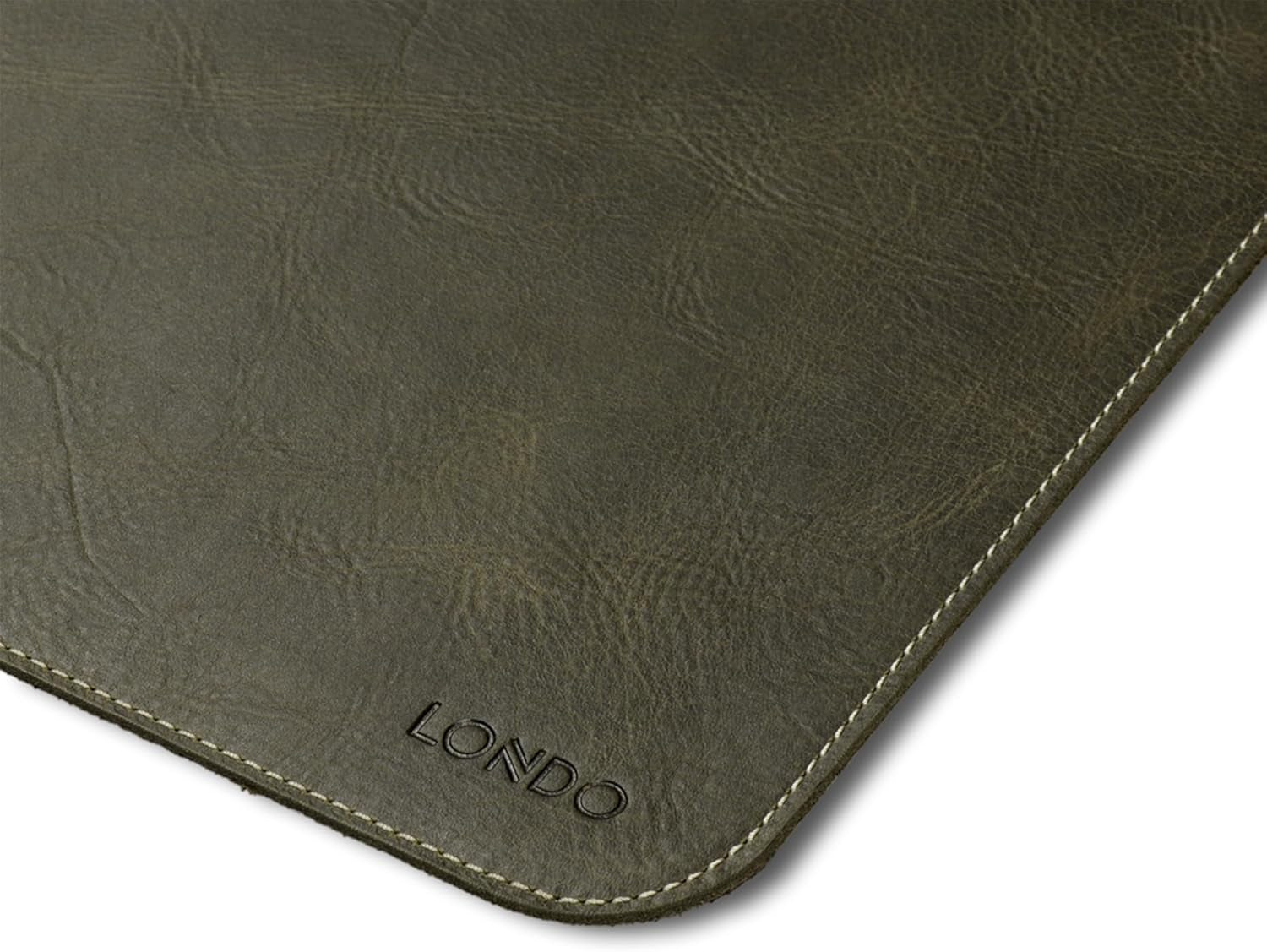 Top Grain Leather Extended Mouse Pad – Large Desk Mat for Office & Gaming, Smooth Writing Surface, Non-Slip Base, Durable & Stylish Workspace Accessory