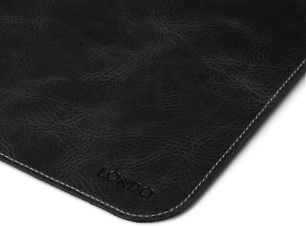 Top Grain Leather Extended Mouse Pad – Large Desk Mat for Office & Gaming, Smooth Writing Surface, Non-Slip Base, Durable & Stylish Workspace Accessory