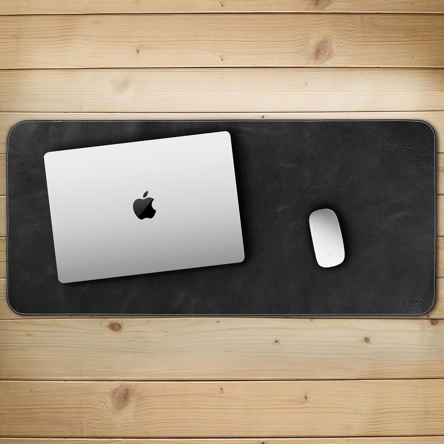 Top Grain Leather Extended Mouse Pad – Large Desk Mat for Office & Gaming, Smooth Writing Surface, Non-Slip Base, Durable & Stylish Workspace Accessory