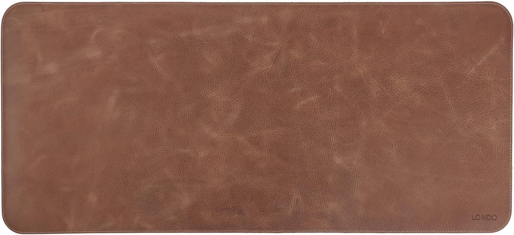 Top Grain Leather Extended Mouse Pad – Large Desk Mat for Office & Gaming, Smooth Writing Surface, Non-Slip Base, Durable & Stylish Workspace Accessory
