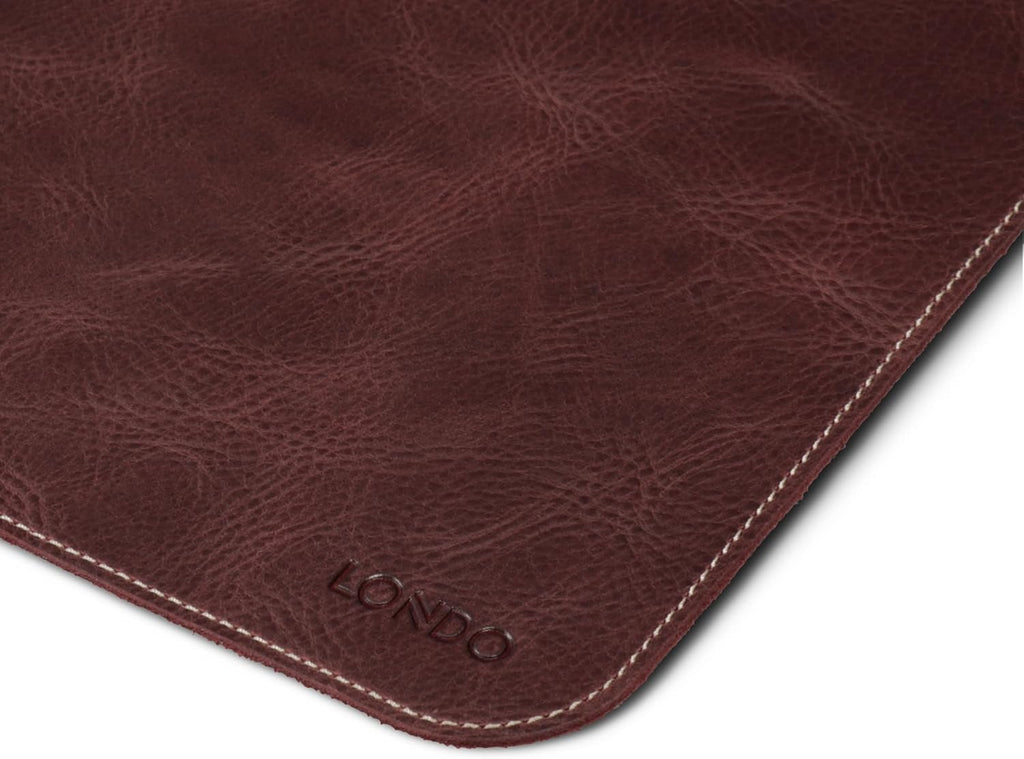 Top Grain Leather Extended Mouse Pad – Large Desk Mat for Office & Gaming, Smooth Writing Surface, Non-Slip Base, Durable & Stylish Workspace Accessory