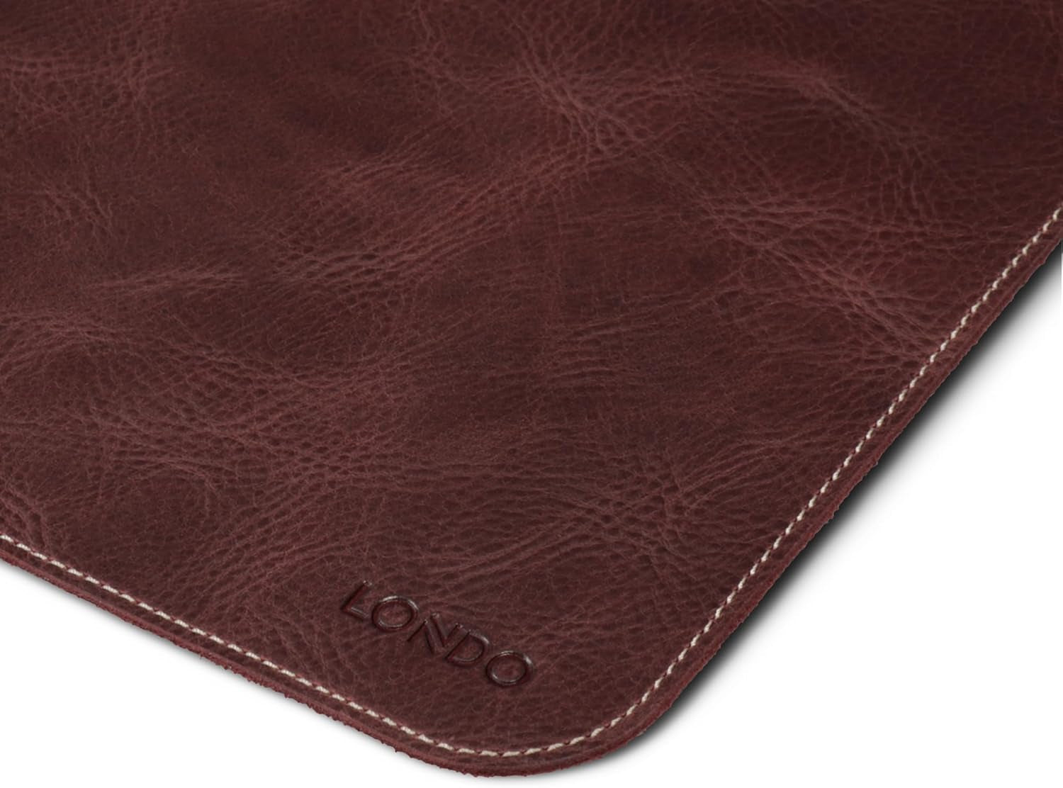 Top Grain Leather Extended Mouse Pad – Large Desk Mat for Office & Gaming, Smooth Writing Surface, Non-Slip Base, Durable & Stylish Workspace Accessory